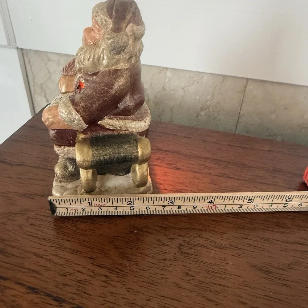 Santa Decoration Ceramic Vintage Christmas Village‎ Naughty Nice List
